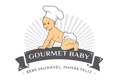 Logotipo para Empresa na área de alimentação infantil. Comercializando papinhas orgânicas entre salgadas e doces para bebês maiores de 06 meses até 12 meses de idade - Gourmet Baby